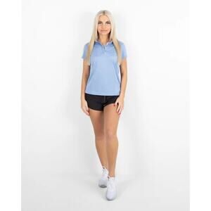 NWT BYU AndersonOrd Short Sleeve Collared Lady Gamer Polo Blue Womens Size XXXL